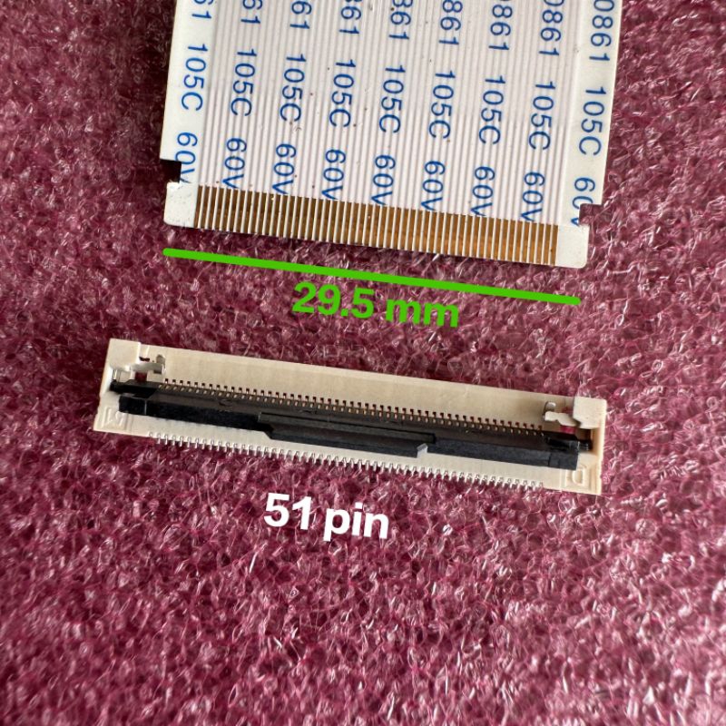 Jual SOCKET LVDS FULL HD 51 PIN , SOCKET FHD JEPIT | Shopee Indonesia