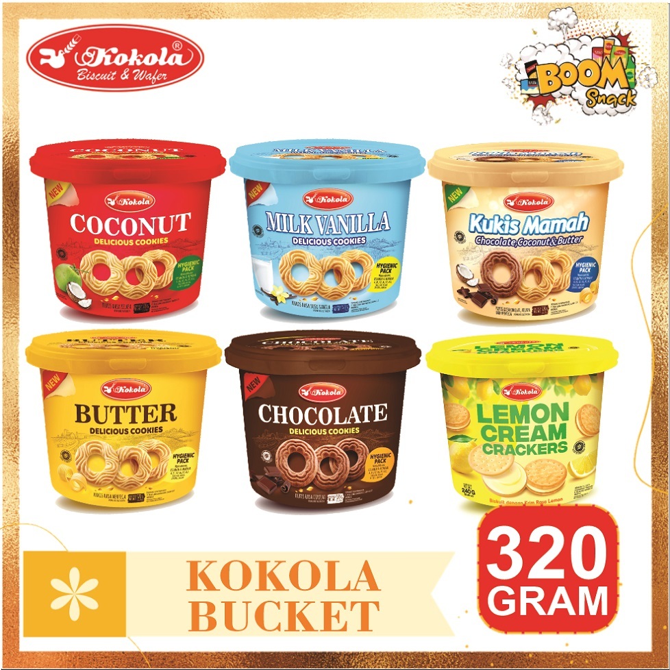 Jual Kokola Kukis Kemasan Bucket 320 Gram Shopee Indonesia