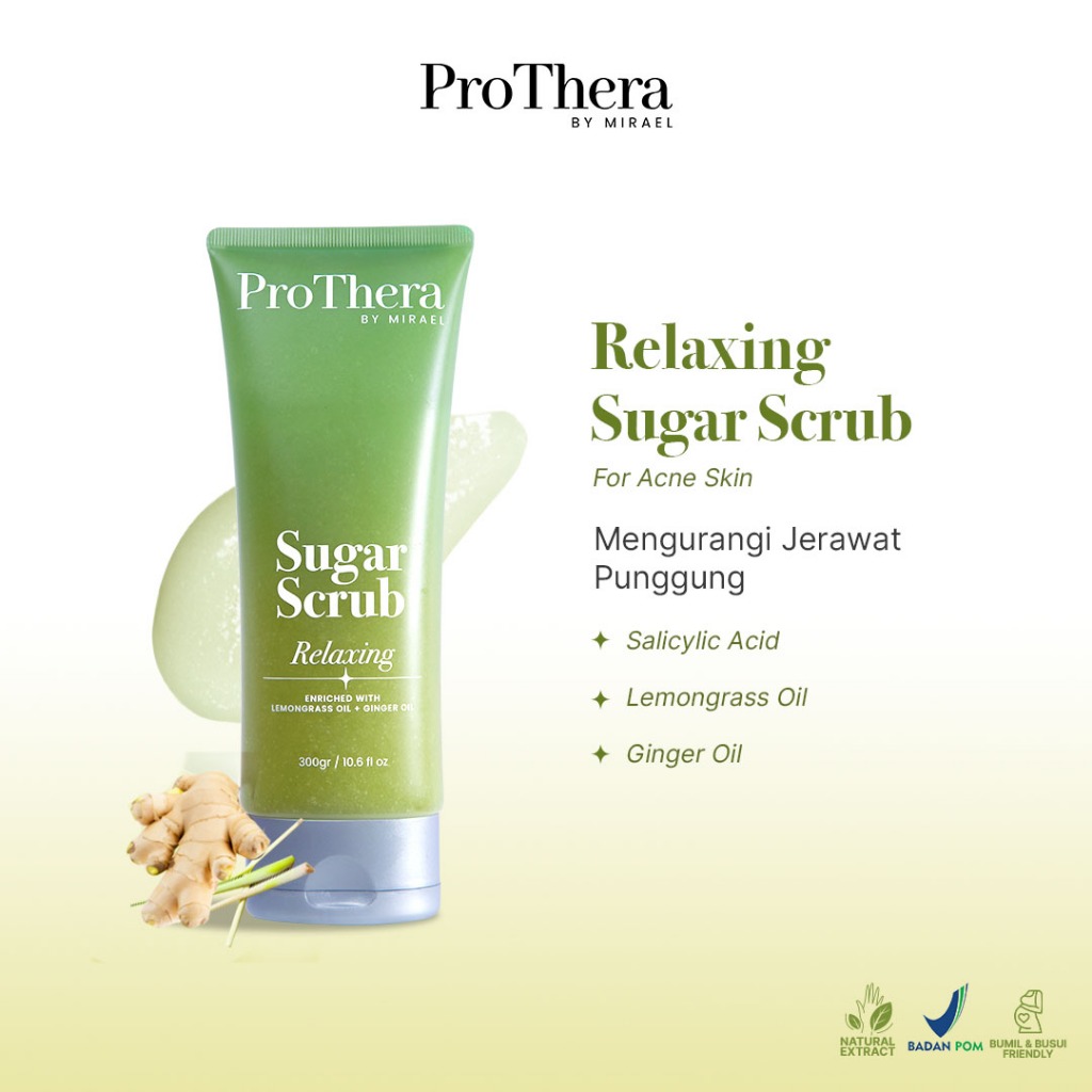 Jual ProThera by Mirael Relaxing Lemongrass Ginger Sugar Scrub | Lulur ...