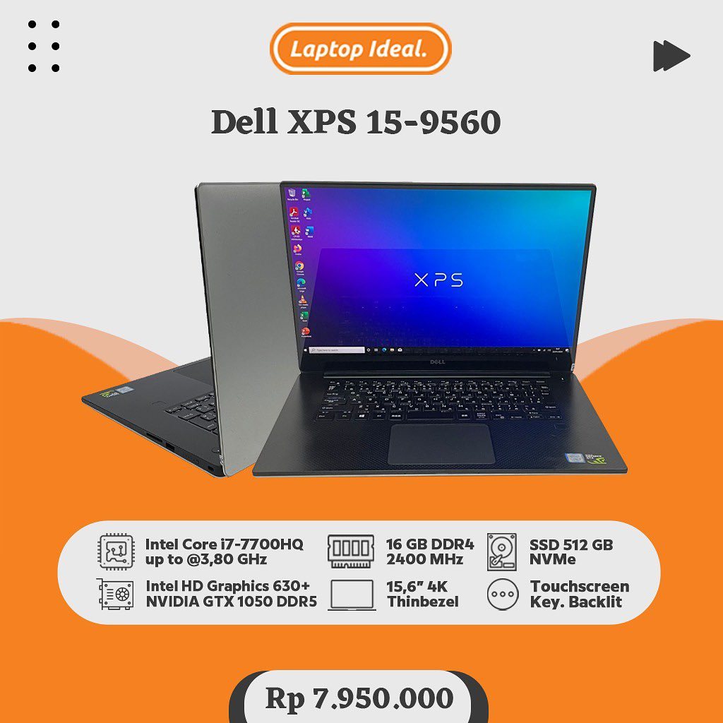 Dell xps13 9360 i7 8g+256g バッテリー100% - ノートパソコン