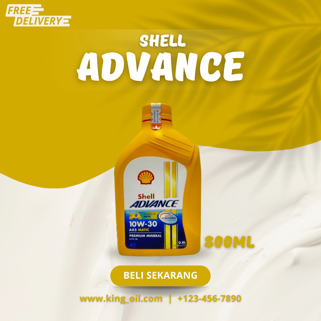 Jual Oli Shell Advance AX5 800ml Shell Advance Oil 0.8 | Shopee Indonesia