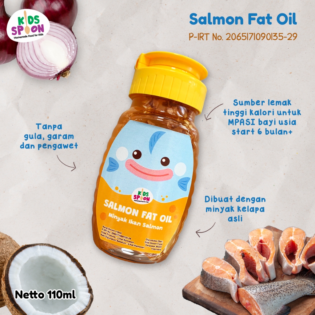 Jual Kids Spoon Salmon Fat Oil 110ml (Minyak Lemak Salmon) | Shopee ...