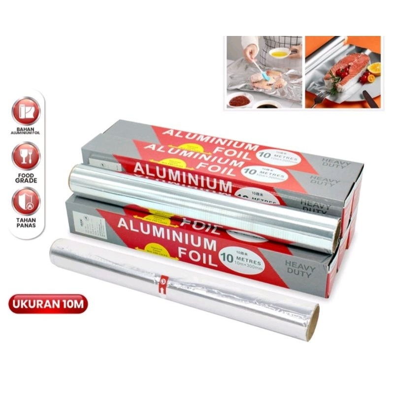 Heavy Duty Aluminum Foil Roll With Easy Tear Dispenser - 200 FT X 12 Inch Wide Tin Foil For Food Wrapping, BBQ, Grilling & Roasting - Non-Stick Foil Aluminum Roll For - View #10