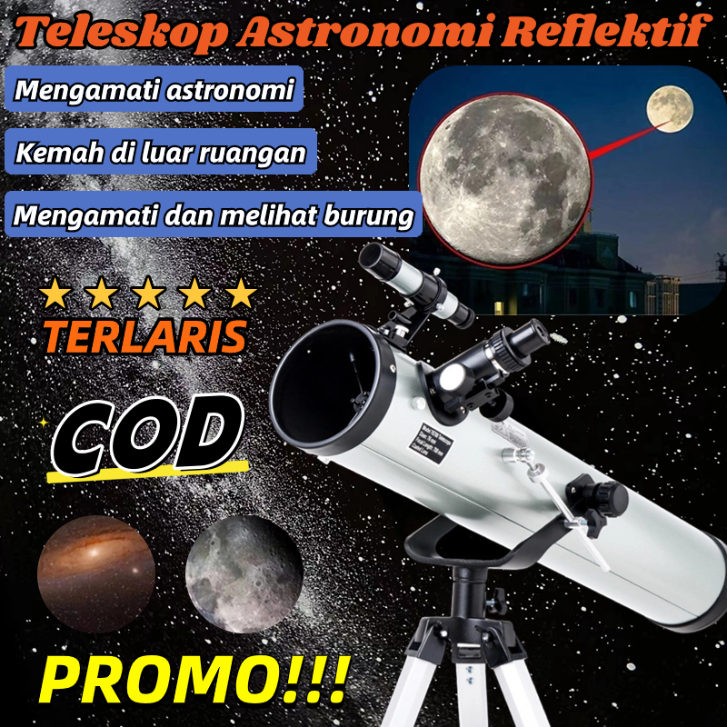 Jual PROMO!!! 76mm Brau Teleskop Bulan Teleskop Astronomi Reflektif ...