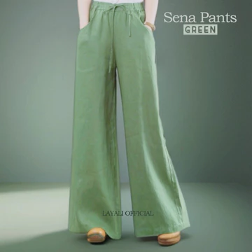 Celana Kulot Sena Polos Linen Premium By Layali
