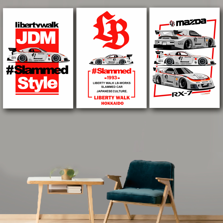 Jual KARIMAKE Poster Kayu MAZDA RX-7 RX7 LBWK LIBERTY WALK | Shopee ...