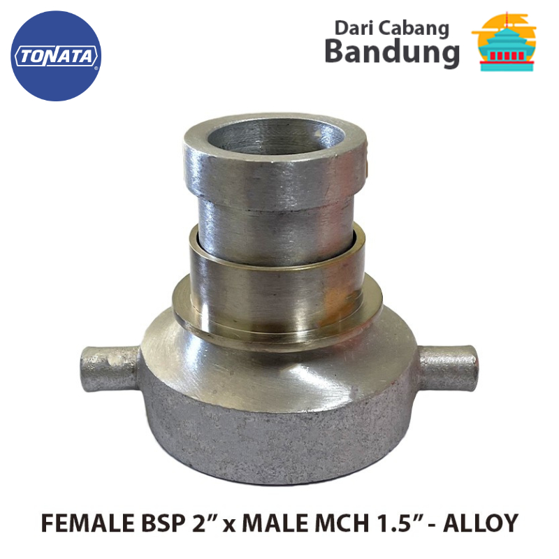 Jual Adaptor Reducer Female BSP 2" X Male Machino 1.5" - Alumunium ...