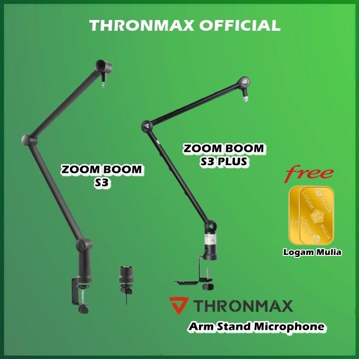 Jual Thronmax Zoom Boom S3 + / S 3 S3 + PLUS Arm Stand Microphone Stand ...