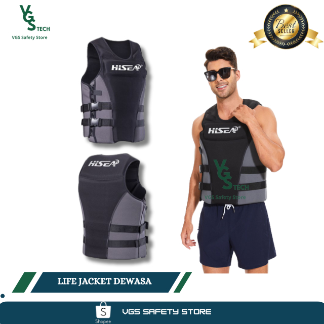 Jual Life Jacket Pelampung Renang Dewasa Jaket Pelampung HISEA | Shopee ...