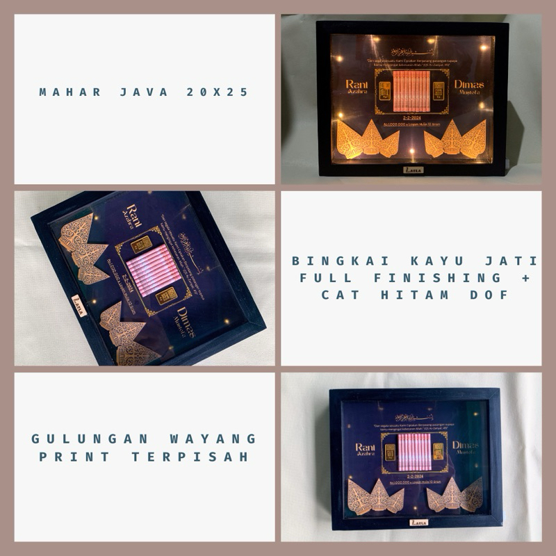Jual Mahar Pernikahan kayu jati / Mahar wayang / Mahar Wayang mahar ...