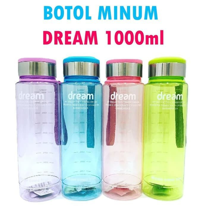 Jual HBM-Botol Dream 1000 Ml Tempat Air Minum Sport Bottle Water Drink ...