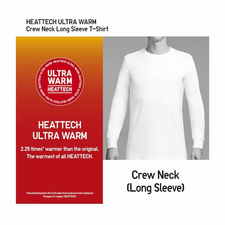Jual UNIQLO MEN HEATTECH Ultra Warm T-Shirt Crew Neck Long John Thermal ...