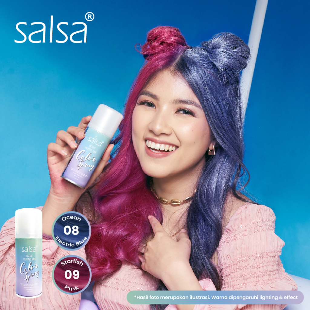Jual SALSA - INSTANT MERMAID HAIR COLOR SPRAY ( 80 ml ) - Semir Rambut ...