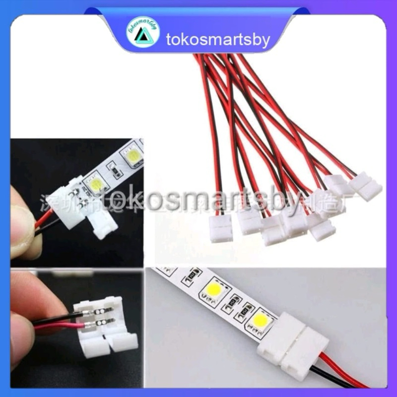 Jual Connector Led Strip 3528 / 2835 / 5050 Kabel 2 Pin | Shopee Indonesia
