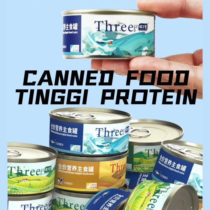Jual [Three Cats] Makanan Basah Canned Food Kucing Junior Dewasa Tinggi