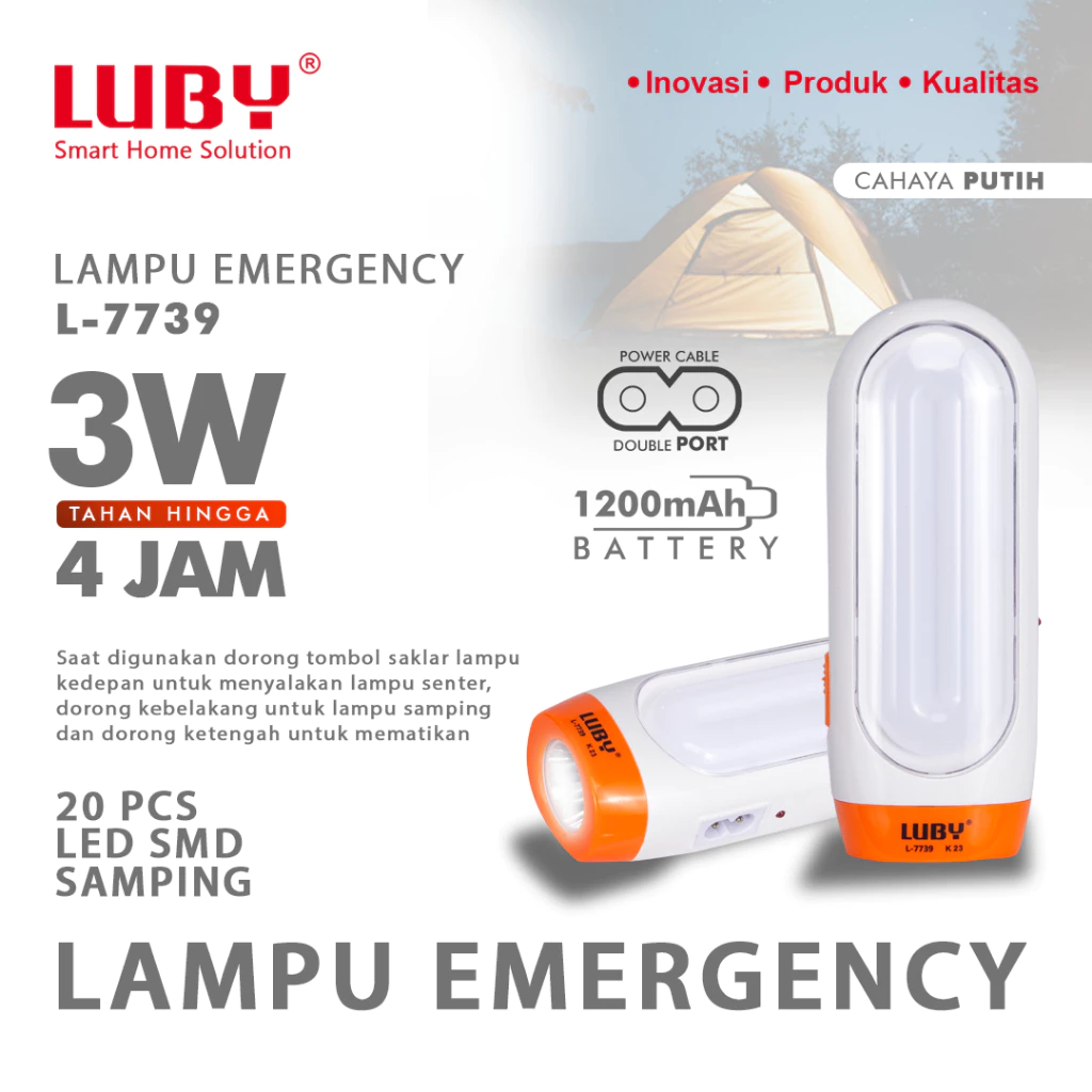 lampu emergency luby
