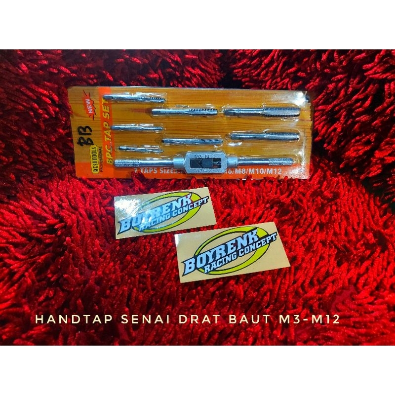 Jual Hand Tap Handtap Senai Drat Baut Set M3 M4 M5 M6 M8 M10 M12