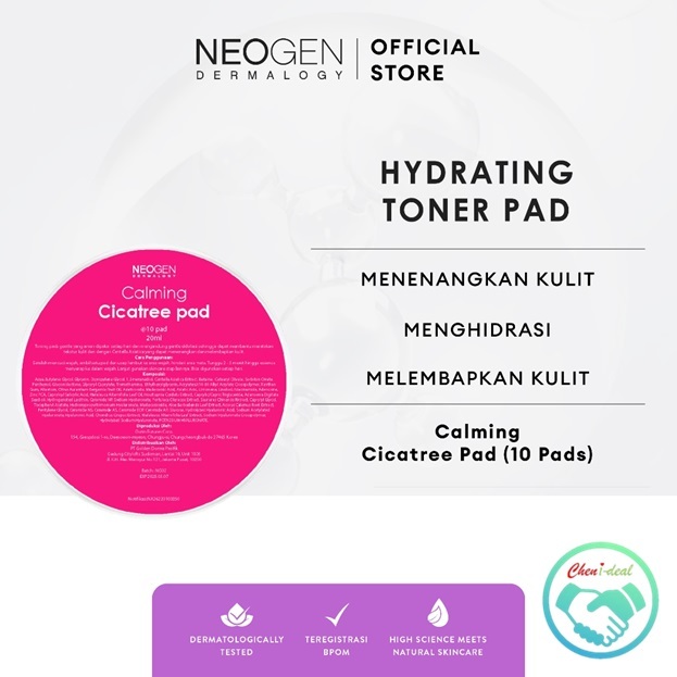 Neogen Dermalogy Calming Cicatree Pad 90 Sheets main image 1