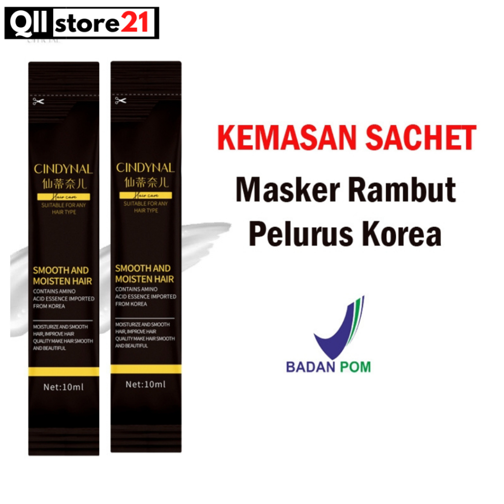 Jual Cindynal Hair mask Sachet Anti Hidrasi Pelembut Perawatan Rambut ...