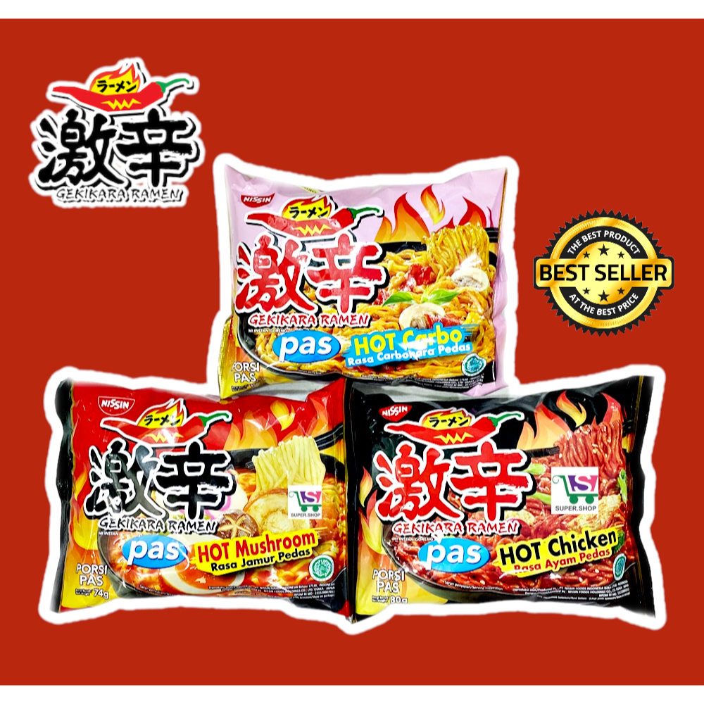 Jual Gekikara Ramen Pas Carbonara Hot Chicken Mushroom Nissin Mie