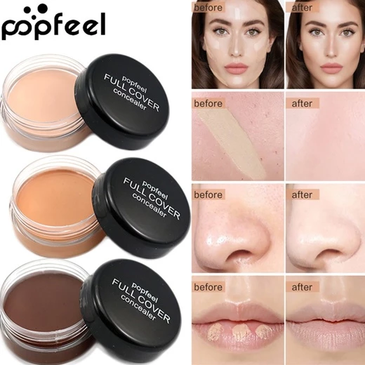 Concealer Cream  Warna Pallete Tahan Air dan Tahan Lama POPFEEL Dark Circles Natural | AutoStock