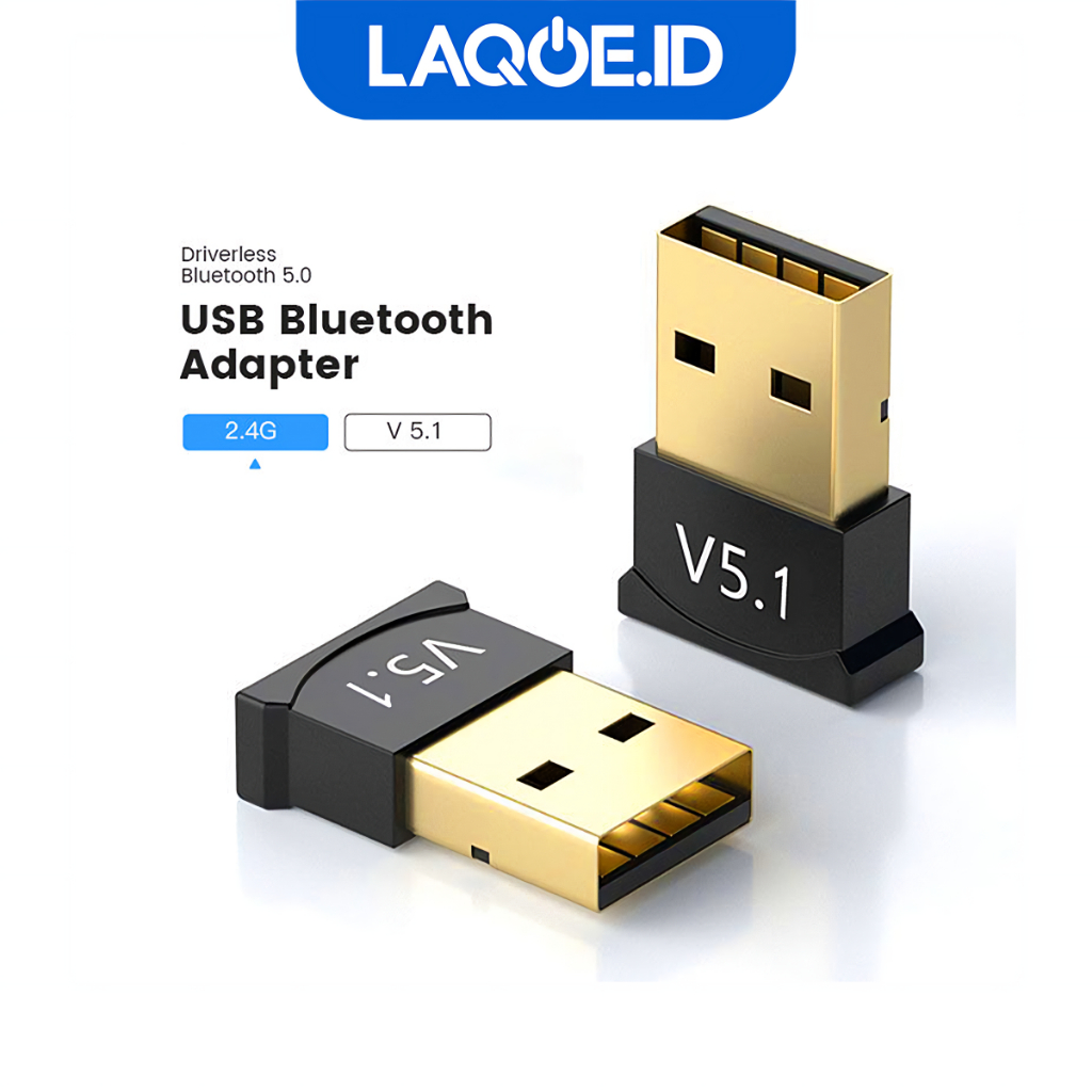 Jual USB Bluetooth Adapter 5.1 USB Dongle Receiver CPU PC Headset Mouse ...