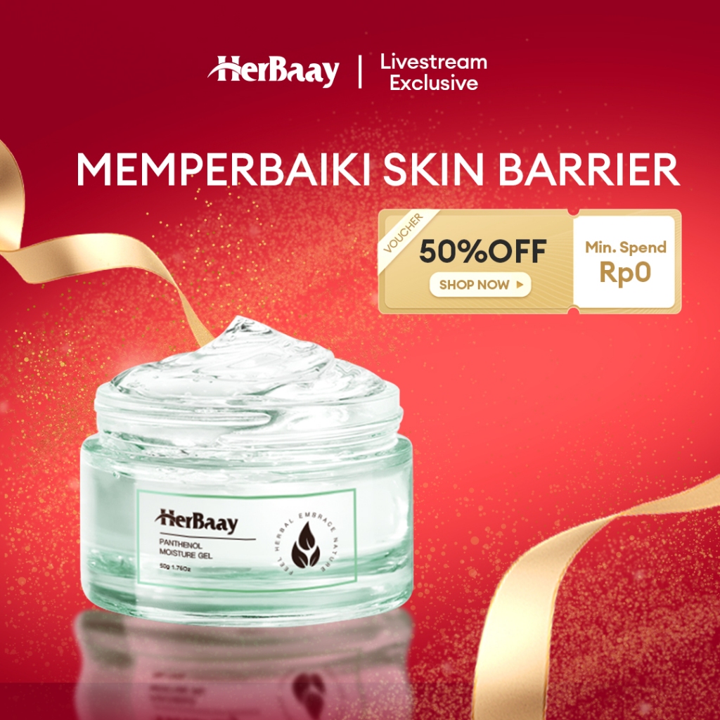 Jual HerBaay Panthenol Soothing Moisturizer Gel Memperbaiki Skin ...