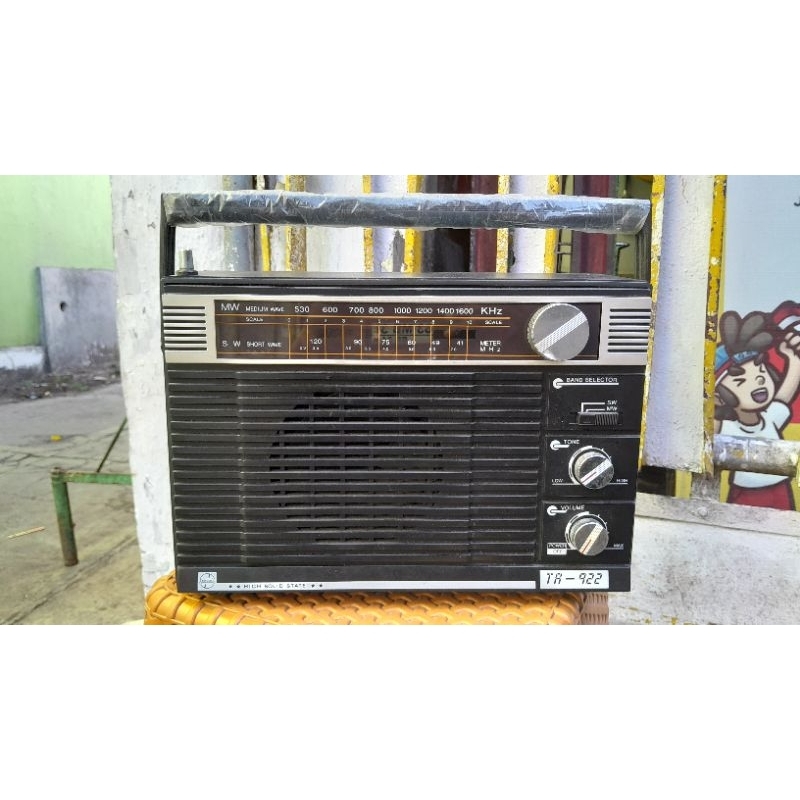 Jual radio besar TELESONIC SW MW kondisi ON klasik vintage jadul kuno ...