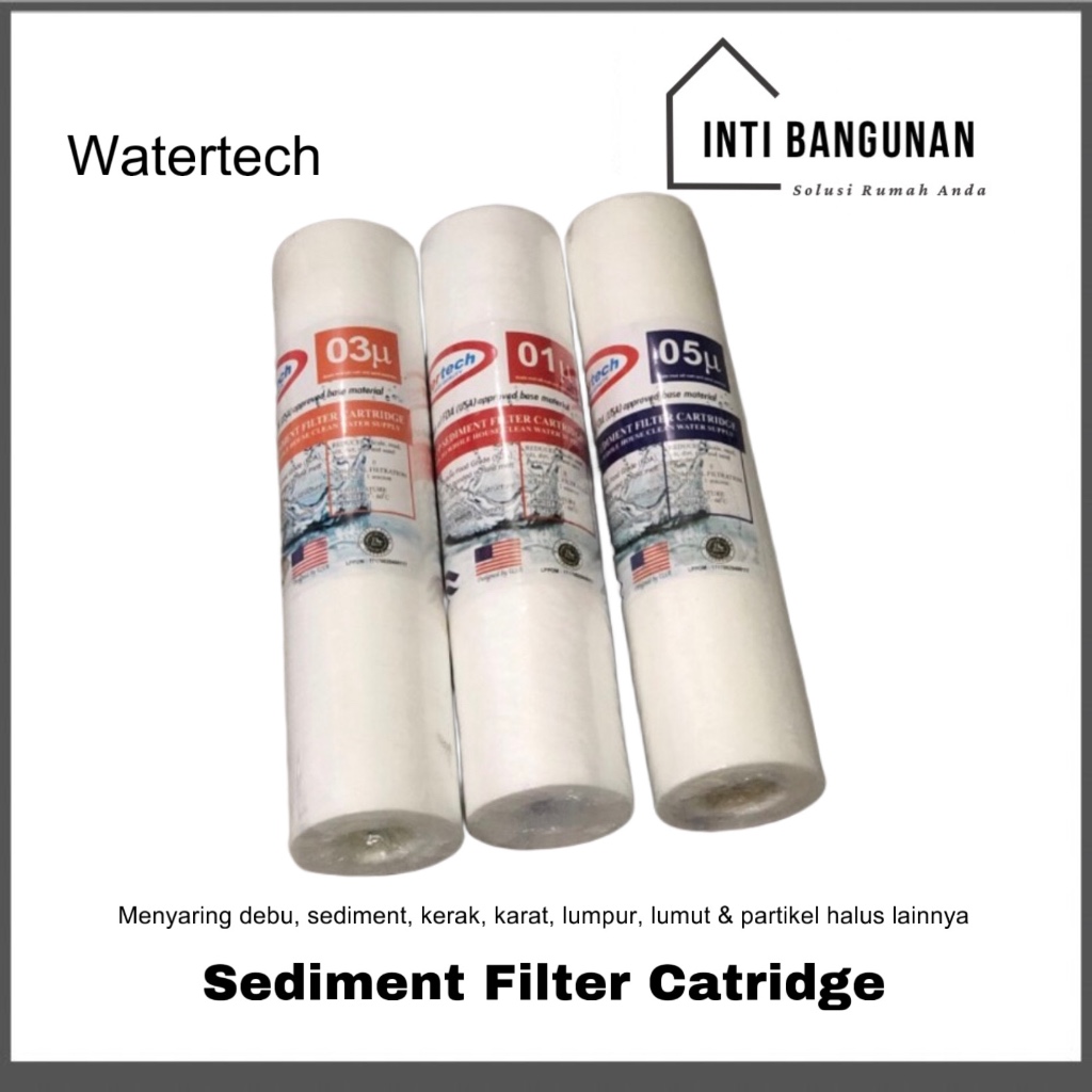 Jual Isi / Refill Cartridge Filter Air Watertech 10" / Sediment