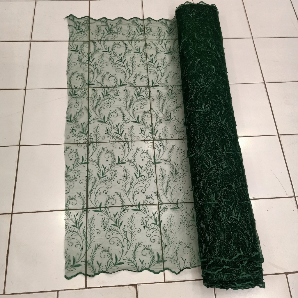 Jual Kain Tile Mutiara bahan brukat tile akar meteran untuk dres kebaya ...