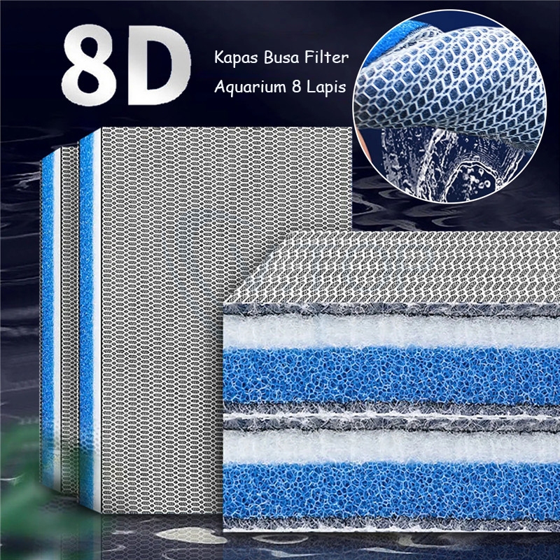 Jual V.TOP 8D Honey Comb Filter 50x40cm Aquarium Super Premium 8-Layer ...