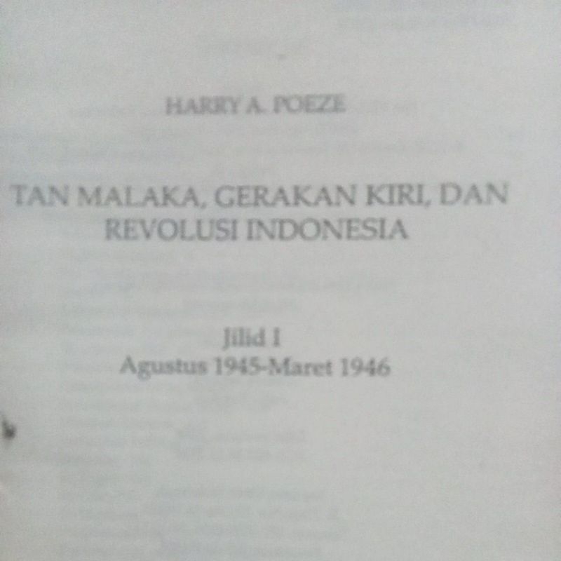 Jual buku Tan Malaka gerakan kiri dan revolusi Indonesia jilid 1 ...