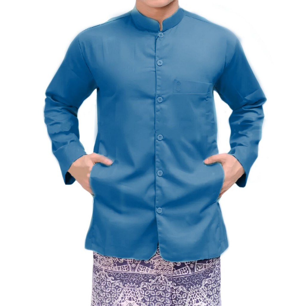 Jual Baju Koko Habaib Putih Polos Lengan Panjang Baju Koko Haibah Model