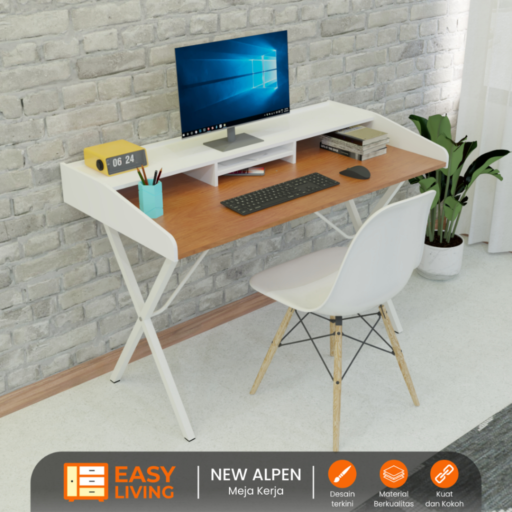 Jual Meja komputer meja PC meja kantor besar series alpen | Shopee ...