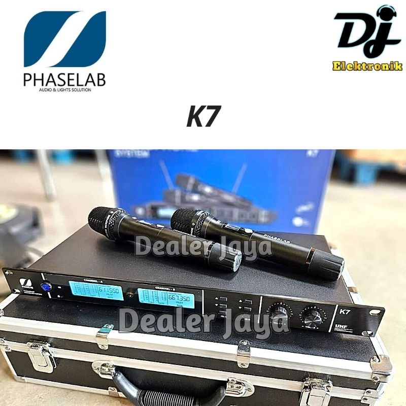Jual Mic Wireless Phaselab / Phase Lab K 7 / K7 - 2 Mic Hand | Shopee ...