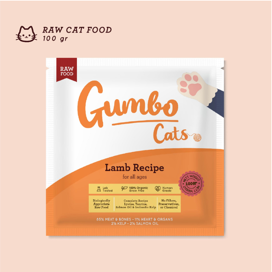 Jual RAWFOOD GUMBO LAMB TURMERIC FRESH RAW CAT FOOD MAKANAN KUCING ...