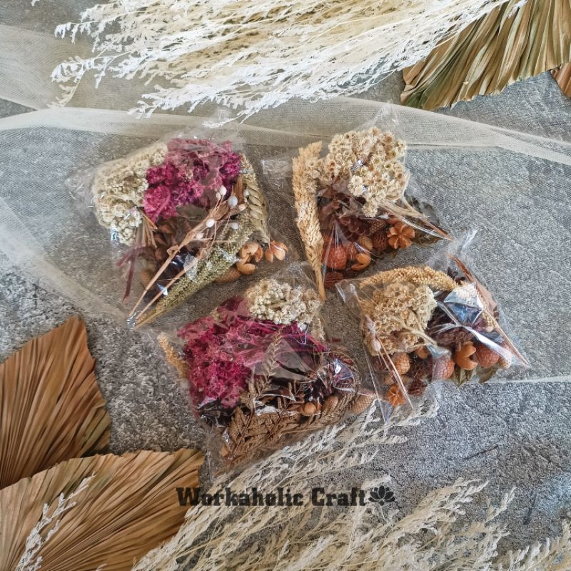 Jual Paket Bunga Kering Rustic Bahan Dekorasi Hiasan | Shopee Indonesia