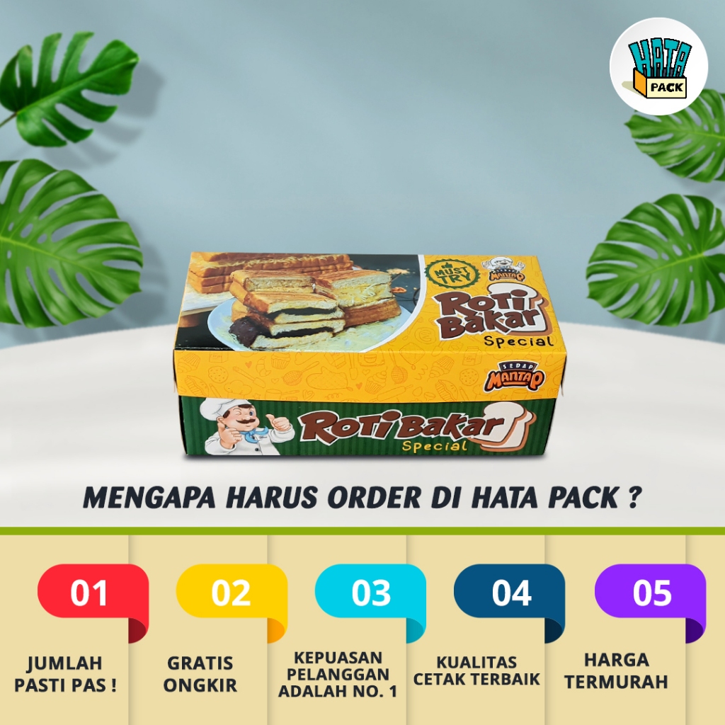 Jual Dus Roti Bakar Bandung / Box Roti Bakar Hansel / Dus Box Hansel 20 ...