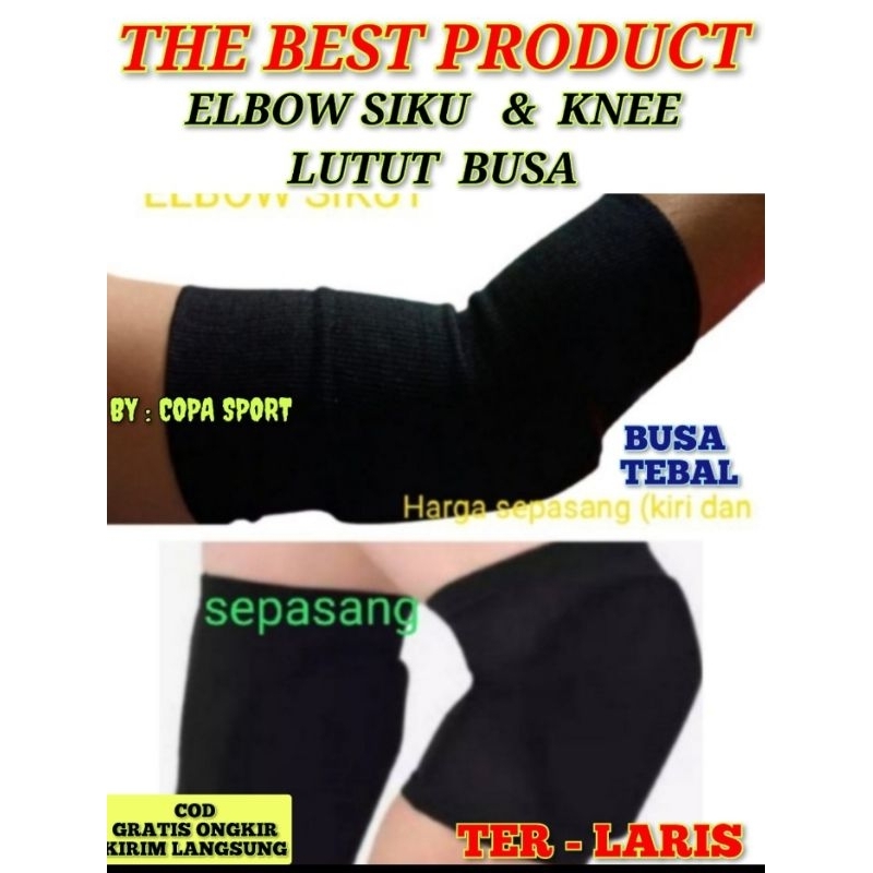 Jual PELINDUNG LUTUT KNEE KNEEPAD DEKER BUSA SEPASANG ELBOW SIKU FUTSAL ...