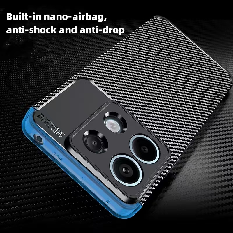 Jual Case POCO X6 | X6 Pro 5G Rugged Armor Silicone Carbon Soft Casing ...