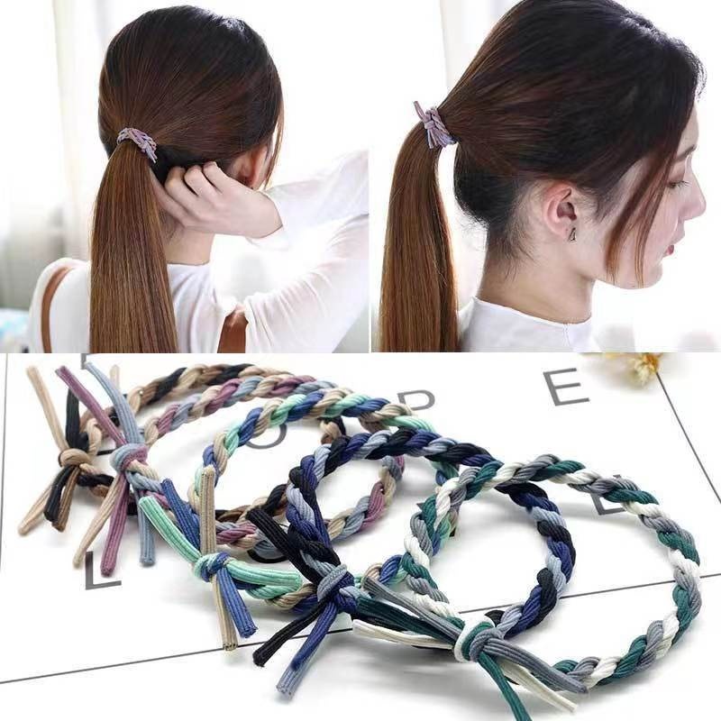 Jual Ikat Rambut Wanita Warna Tali Tambang Impor traya F61 | Shopee ...