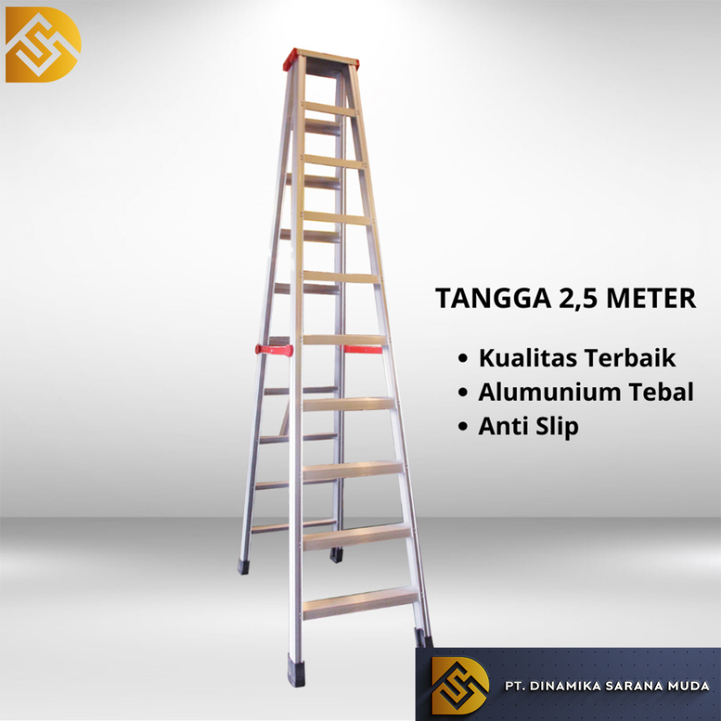Jual JR DOOR- TANGGA ALUMUNIUM TANGGA LIPAT A JUMBO / TANGGA LIPAT