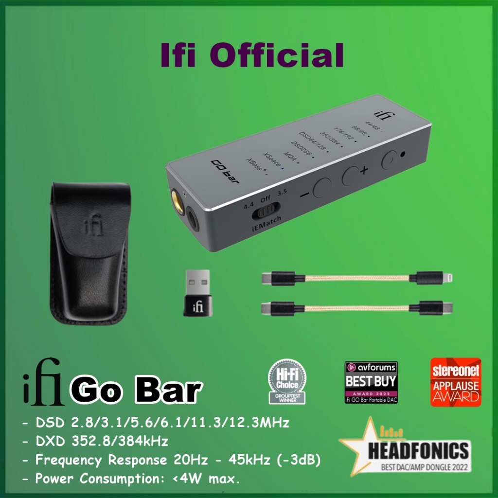 IFi GO Bar - DAC/Amplificatore Per Cuffie Ultraportatile Con Uscite Bilanciate - Foto 2