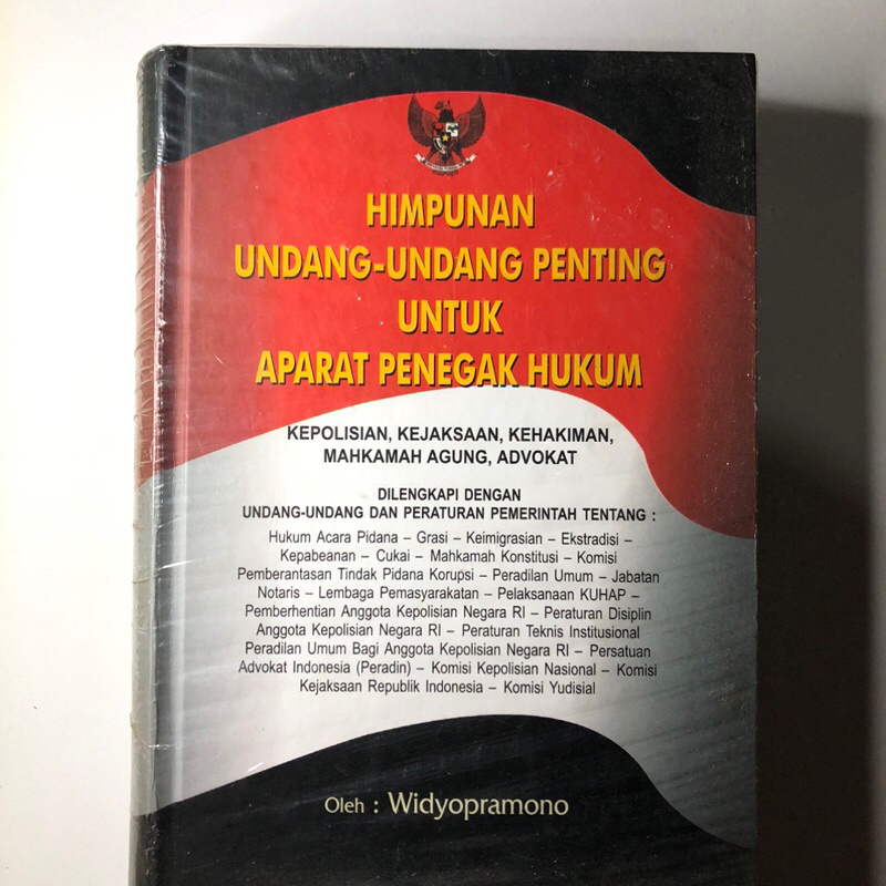 Jual HIMPUNAN UNDANG-UNDANG PENTING UNTUK APARAT PENEGAK HUKUM ...