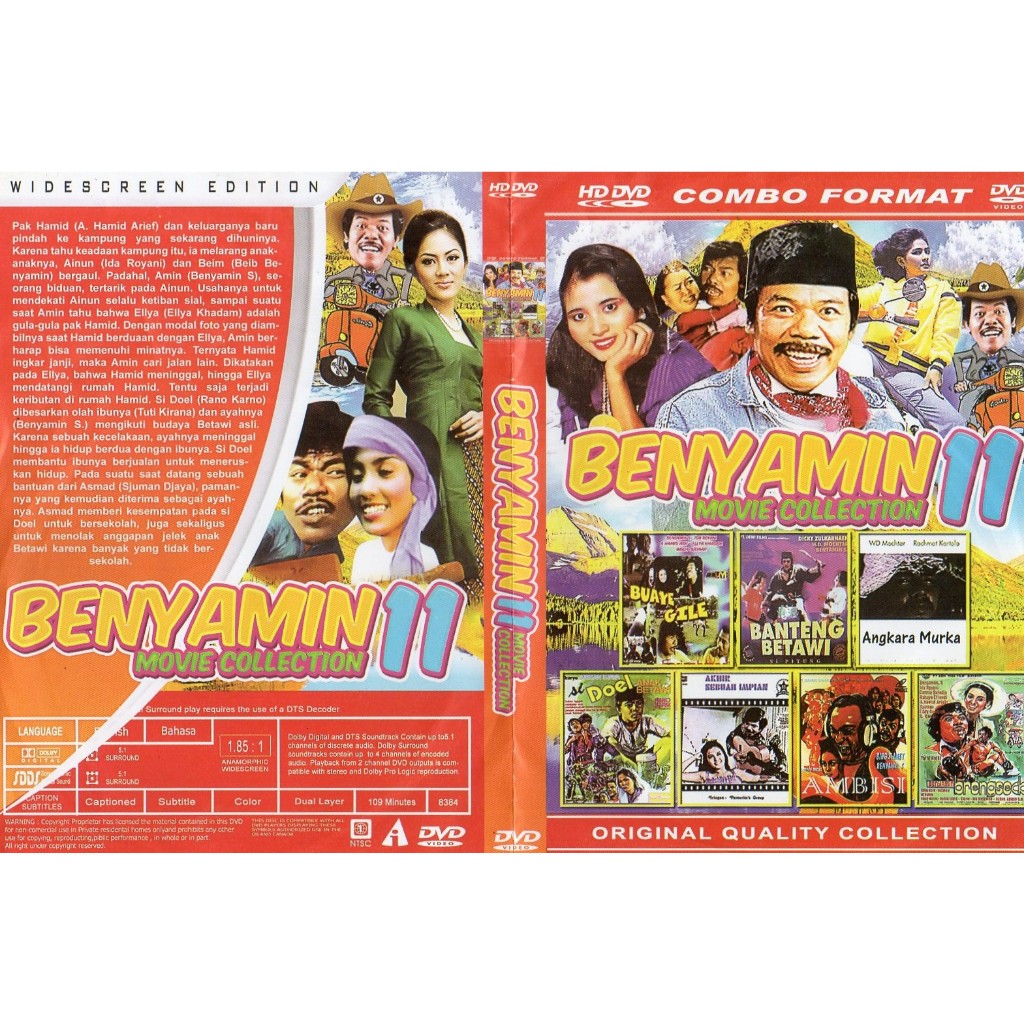 Jual Kaset Film Lawas 7in1 Benyamin Komedi Lawas Benyamin Shopee Indonesia 