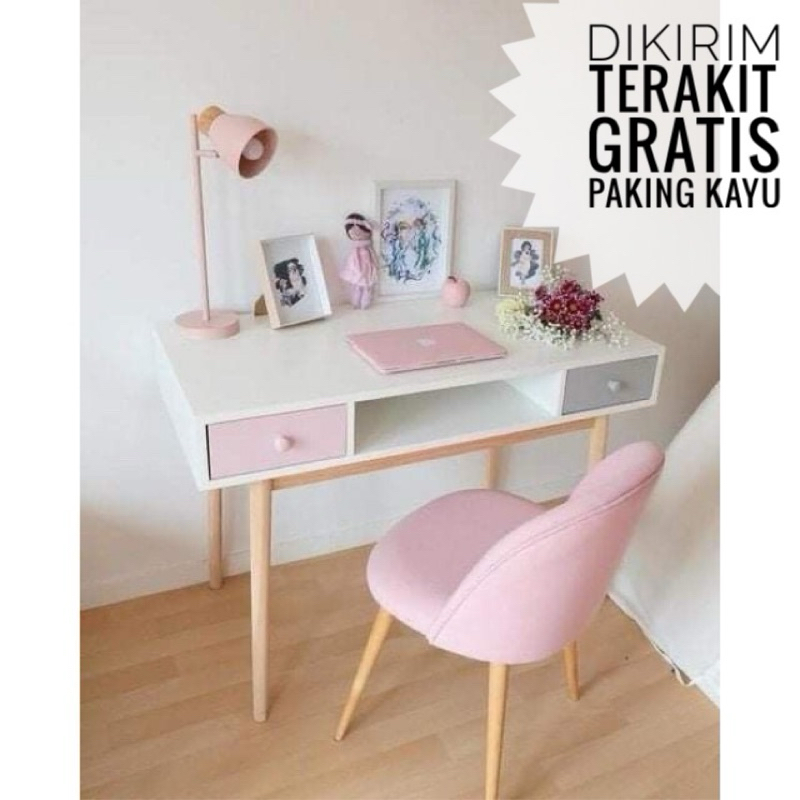 Jual Meja Belajar Aesthetic Meja Belajar Murah Meja Korea | Shopee