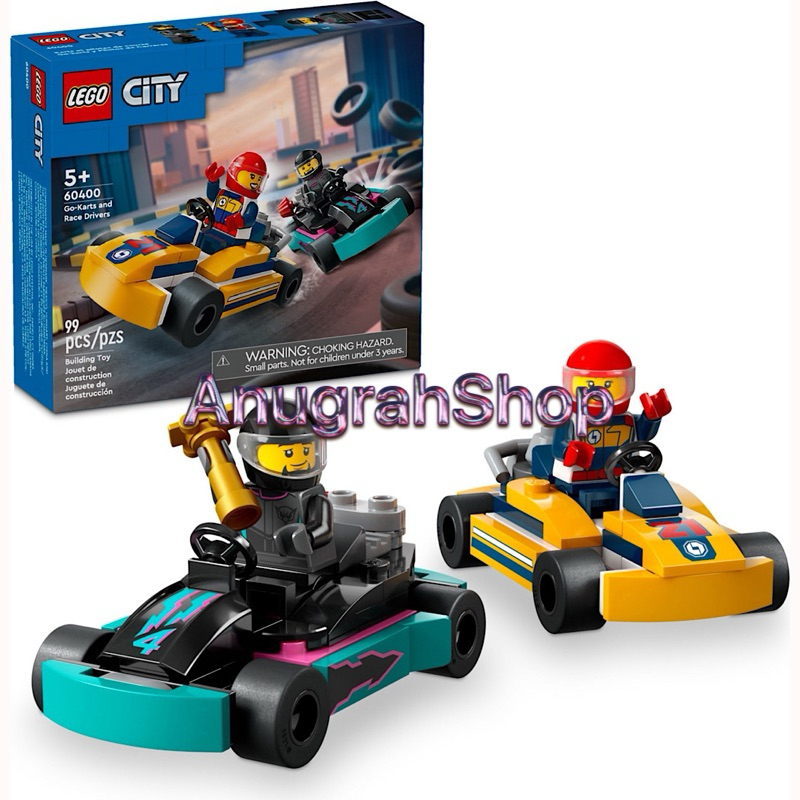 Jual LEGO 60400 CITY Go-Karts and Race Drivers | Shopee Indonesia