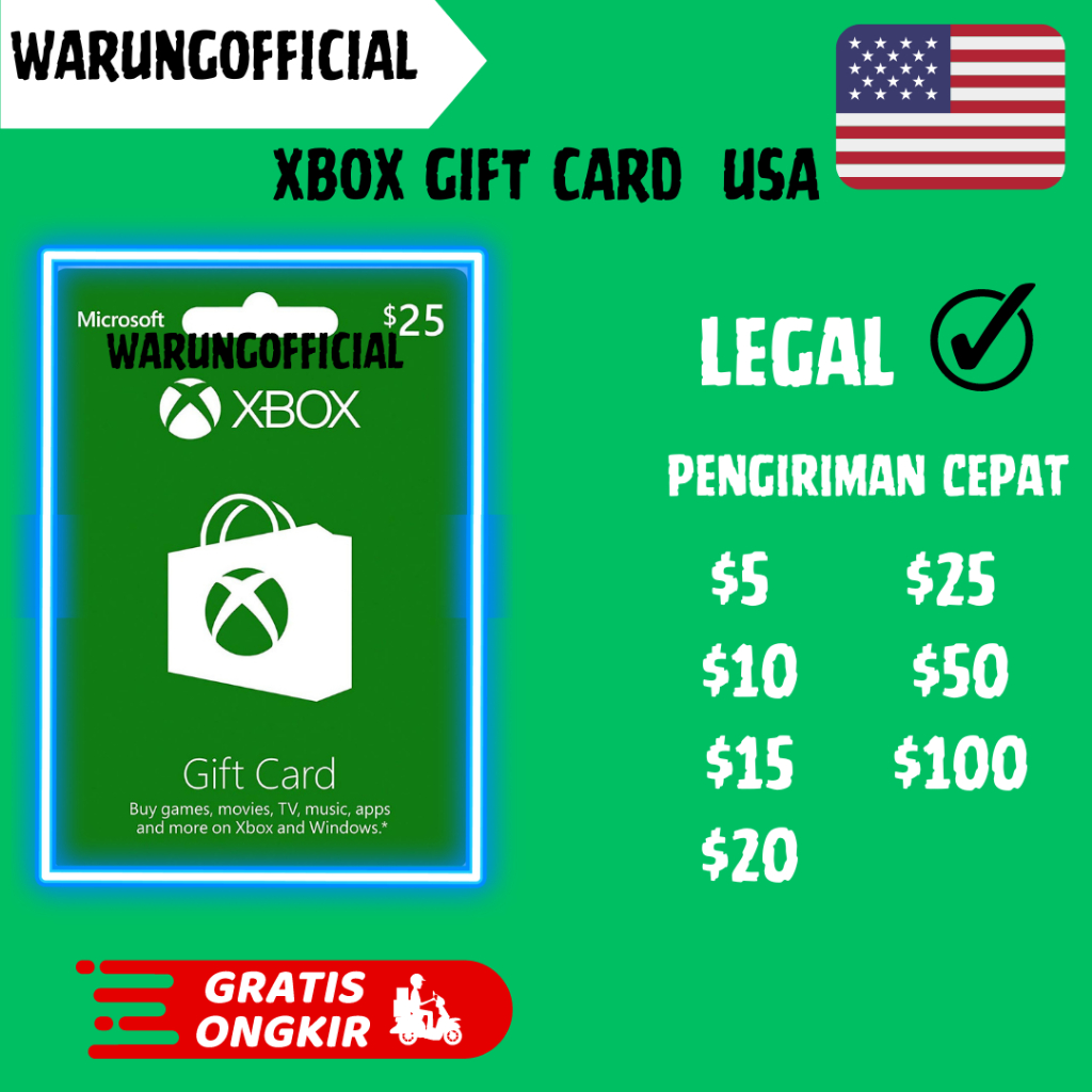 Jual xbox hot sale gift card