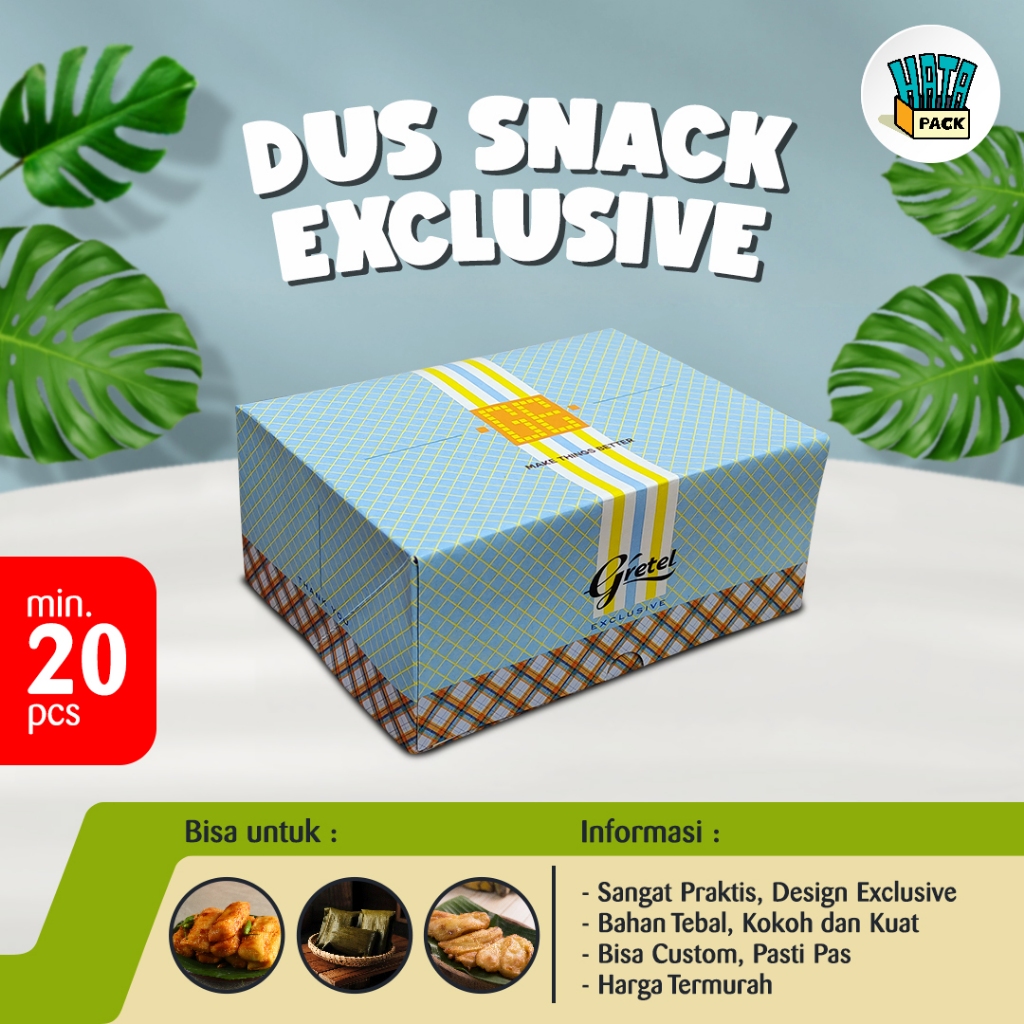 Jual Dus Snack Gretel Exclusive / Box Snack Hansel / Dus Kue Ukuran 12 ...