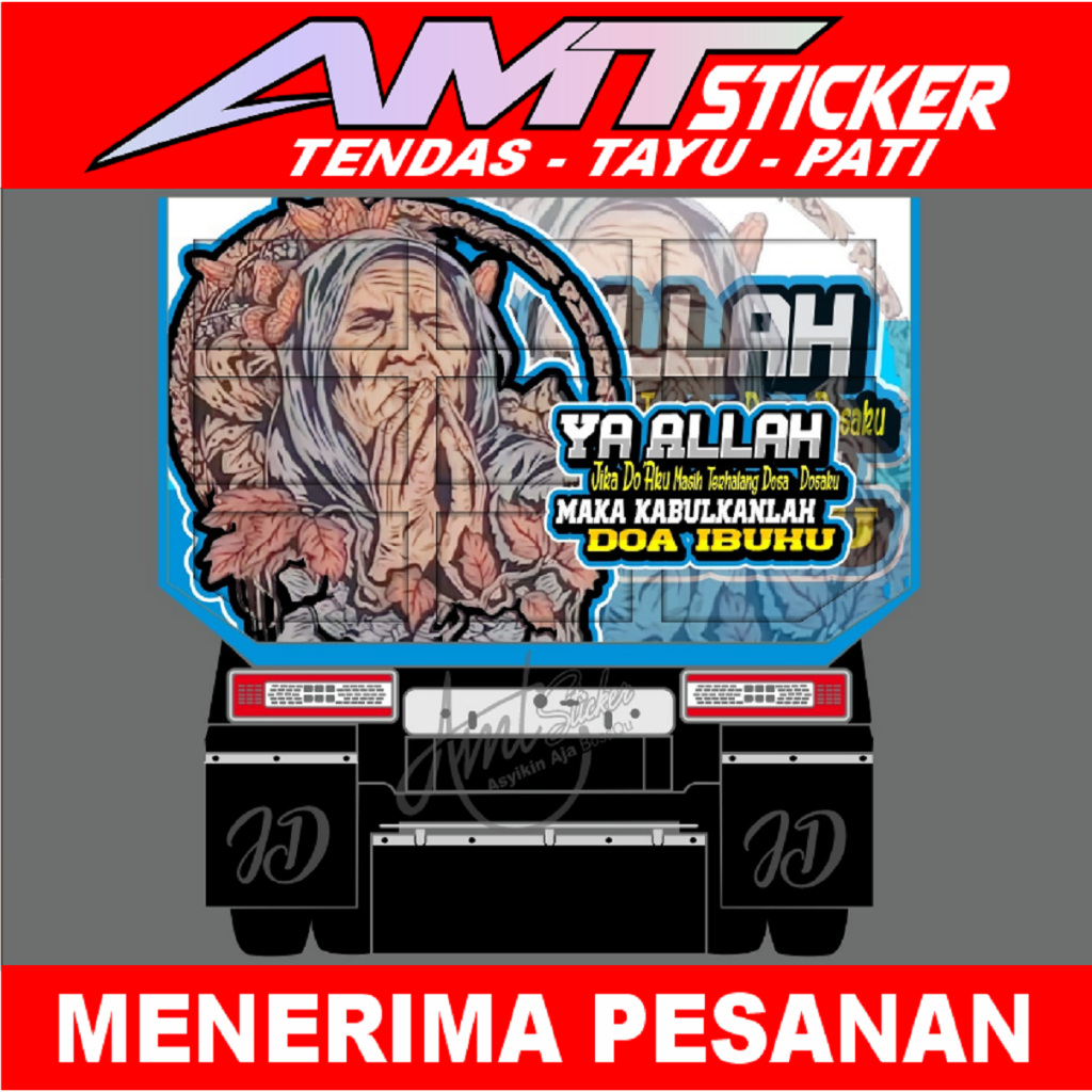 Jual Stiker Decal Pintu Bak Truck Ukuran X Cm Bisa Custom